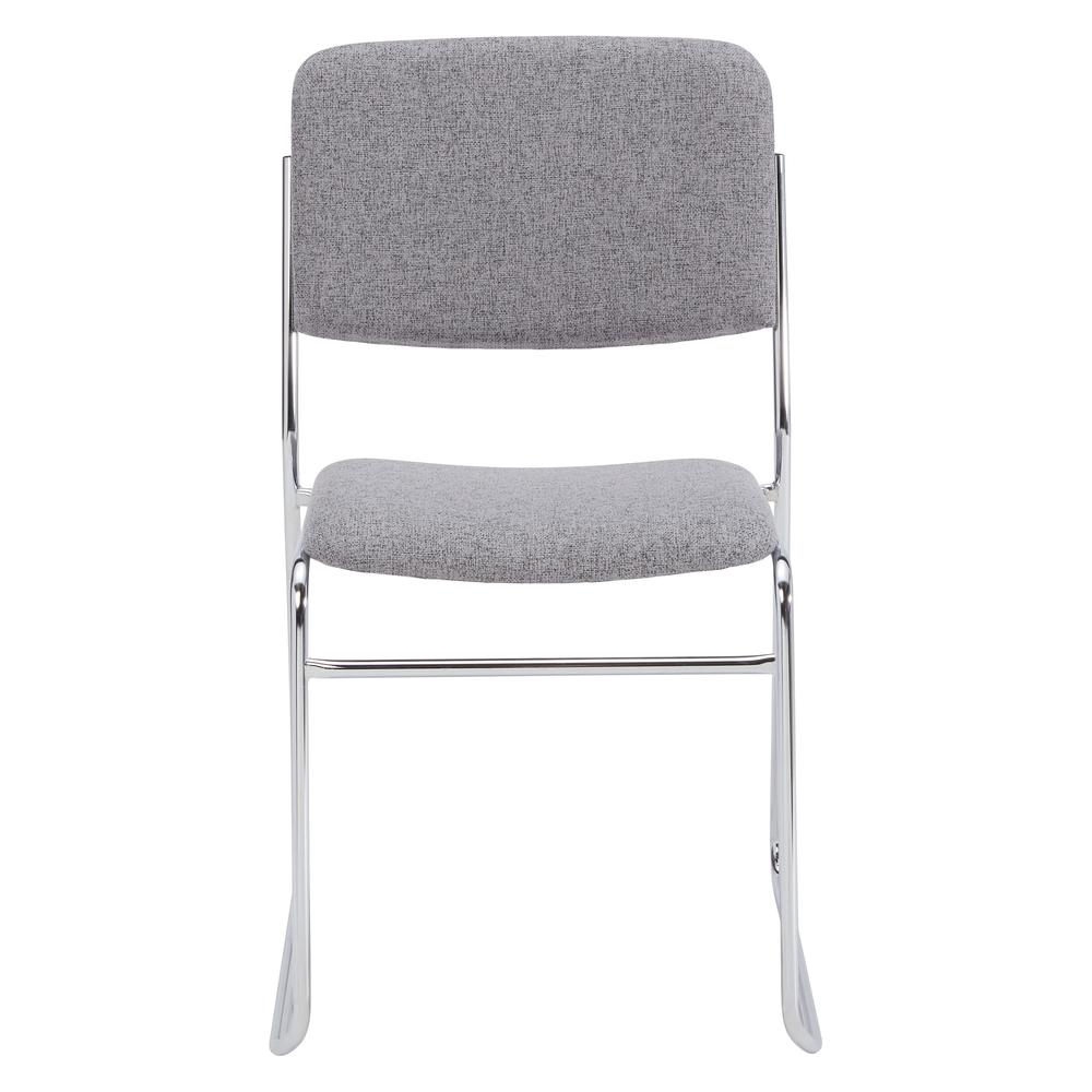 NPS® 8600 Series Fabric Padded Signature Stack Chair, Classic Grey - National Public Seating