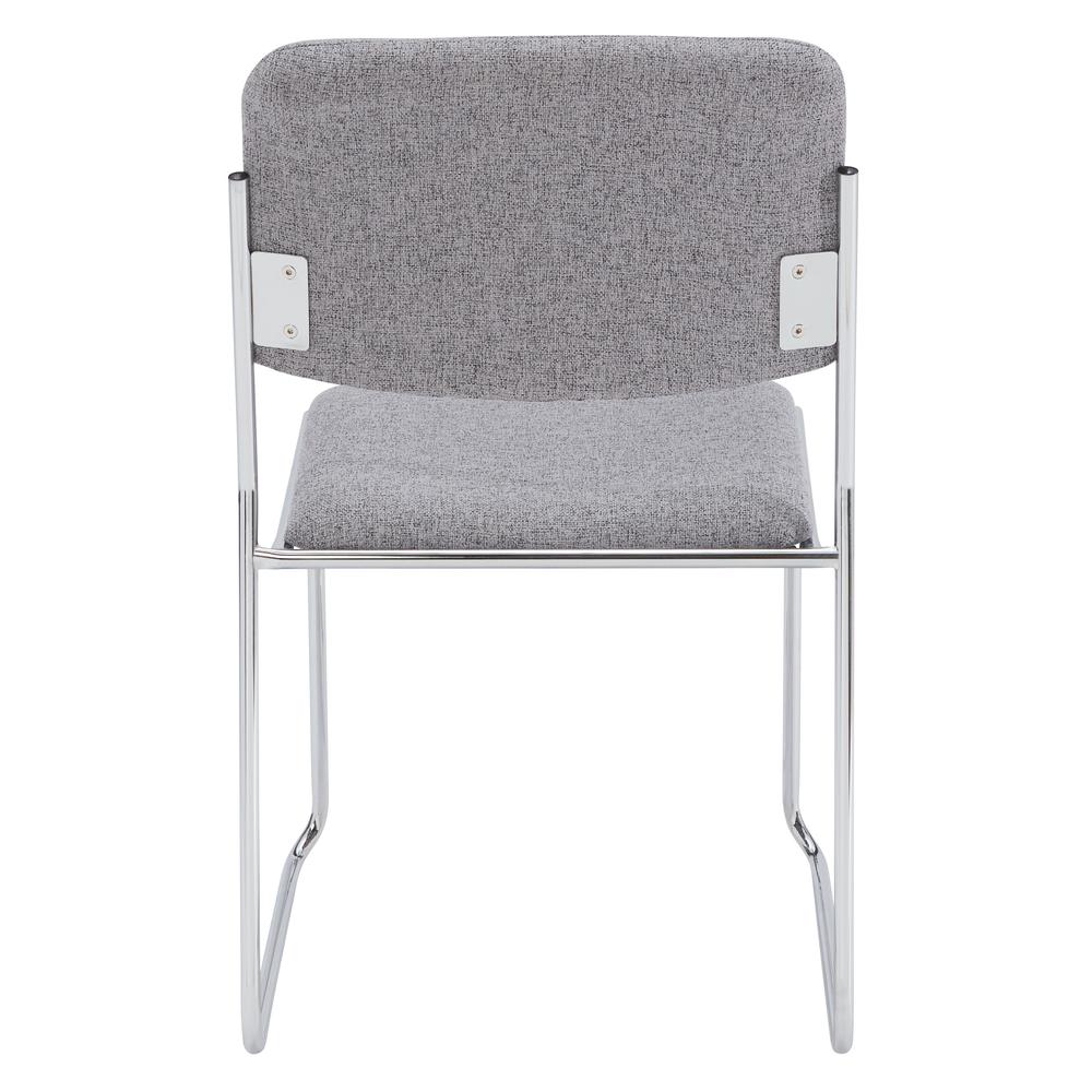 NPS® 8600 Series Fabric Padded Signature Stack Chair, Classic Grey - National Public Seating