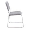 NPS® 8600 Series Fabric Padded Signature Stack Chair, Classic Grey - National Public Seating