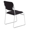 NPS® 8600 Series Fabric Padded Signature Stack Chair, Ebony Black - National Public Seating