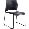 NPS® Cafetorium Plush Vinyl Stack Chair, Blue - National Public Seating