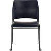 NPS® Cafetorium Plush Vinyl Stack Chair, Blue - National Public Seating