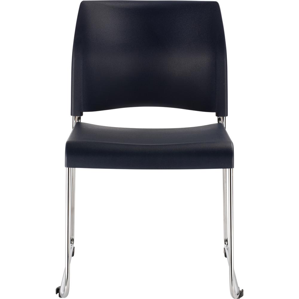 NPS® Cafetorium Plastic Stack Chair, Navy - National Public Seating
