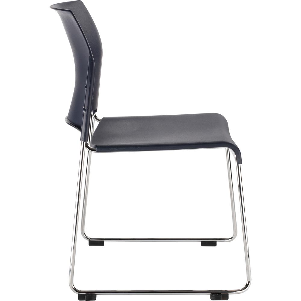 NPS® Cafetorium Plastic Stack Chair, Navy - National Public Seating