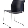 NPS® Cafetorium Plastic Stack Chair, Navy - National Public Seating