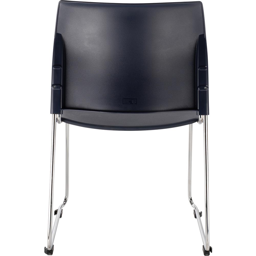 NPS® Cafetorium Plastic Stack Chair, Navy - National Public Seating