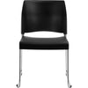 NPS® Cafetorium Plastic Stack Chair, Black - National Public Seating