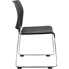 NPS® Cafetorium Plastic Stack Chair, Black - National Public Seating