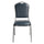 NPS® 9300 Series Deluxe Vinyl Upholstered Stack Chair, Midnight Blue Seat/Silvervein Frame - National Public Seating
