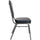NPS® 9300 Series Deluxe Vinyl Upholstered Stack Chair, Midnight Blue Seat/Silvervein Frame - National Public Seating