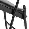 Commercialine® Vinyl Padded Steel Folding Chair, Black (Pack of 4)
