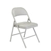 Commercialine® Vinyl Padded Steel Folding Chair, Grey (Pack of 4)