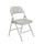 Commercialine® Vinyl Padded Steel Folding Chair, Grey (Pack of 4)