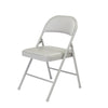 Commercialine® Vinyl Padded Steel Folding Chair, Grey (Pack of 4)