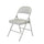 Commercialine® Vinyl Padded Steel Folding Chair, Grey (Pack of 4)