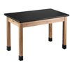 NPS® Wood Science Lab Table, 24 x 48 x 30, HPL Top - National Public Seating
