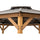 13 ft. x 13 ft. Cedar Framed Octagon Gazebo with Brown Steel 2-tier Hardtop Roof - Sunjoy