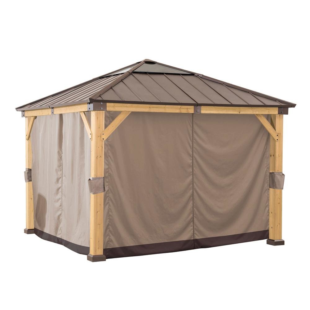 Sunjoy Universal Curtains for 11 ×11 ft Wood Framed Gazebos