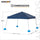 Floating Pool Canopy Pop Up Gazebo Canopy, Steel-Aluminum Frame Floating Tent - Sunjoy