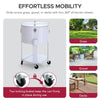 60 Quart Rolling Ice Chest Cooler Cart, Portable Patio Party Bar - Sunjoy