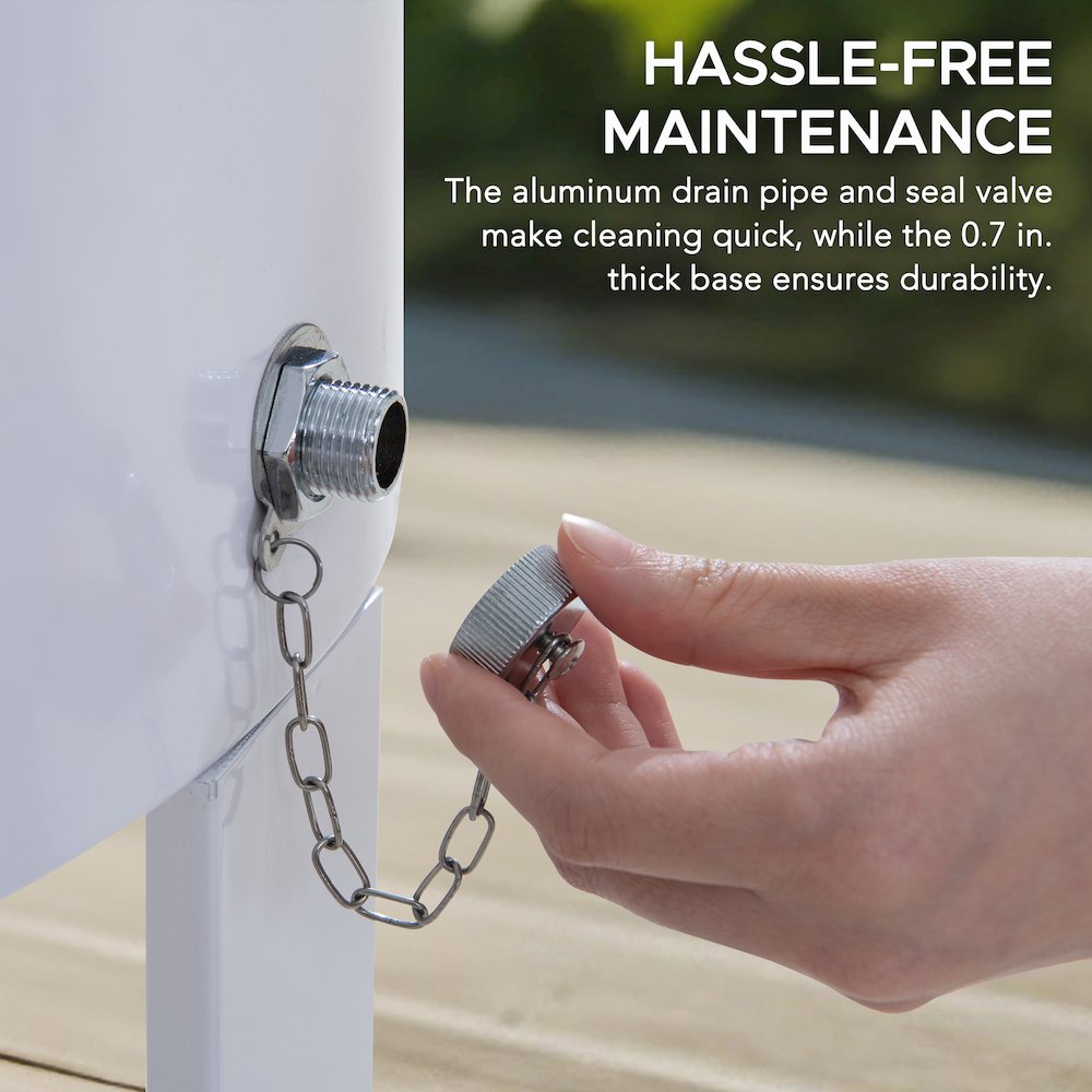 60 Quart Rolling Ice Chest Cooler Cart, Portable Patio Party Bar - Sunjoy