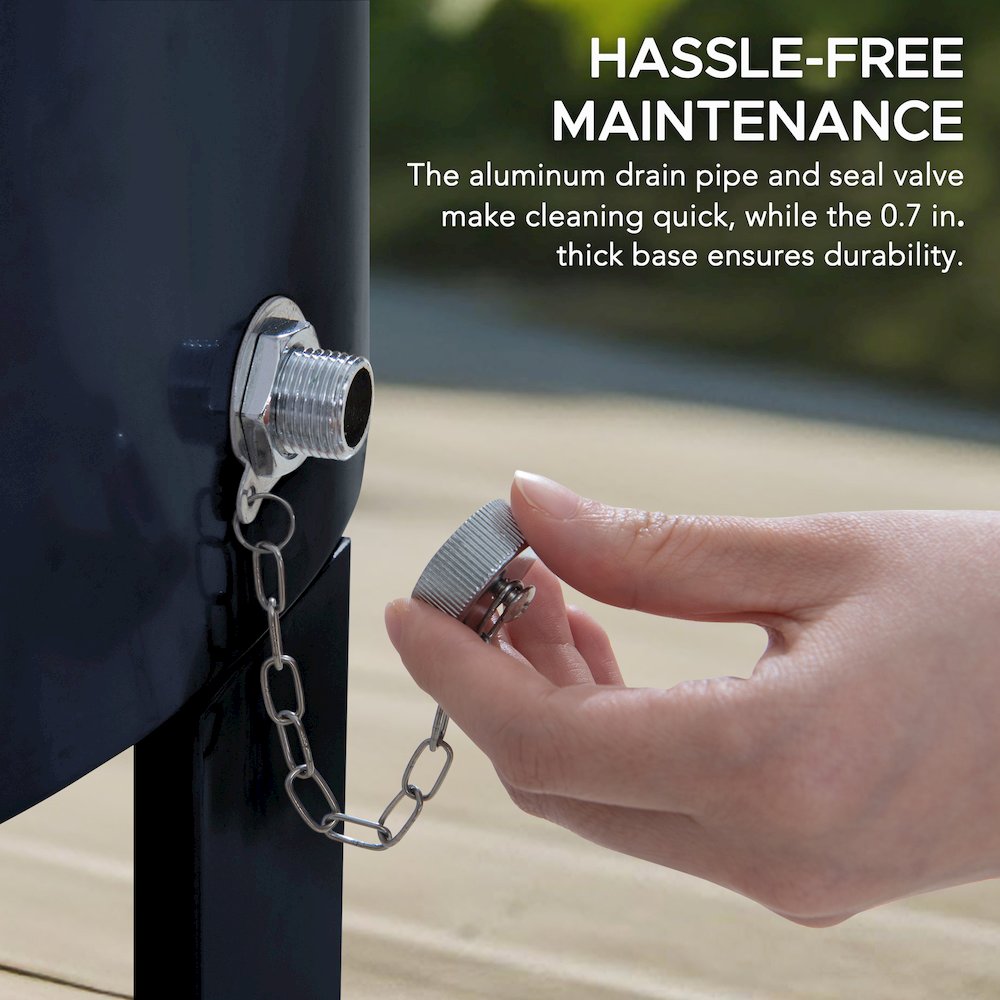 60 Quart Rolling Ice Chest Cooler Cart, Portable Patio Party Bar - Sunjoy