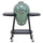 Sunjoy 20IN Egg-shaped Grill with Pizza Plate, Green