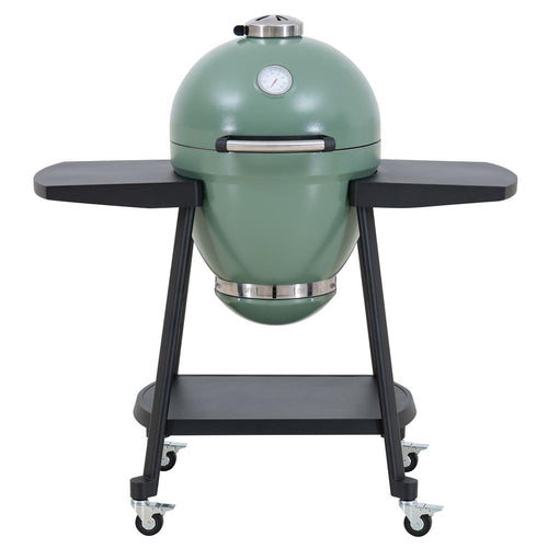 Sunjoy 20IN Egg-shaped Grill with Pizza Plate, Green