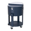 60 Quart Rolling Ice Chest Cooler Cart, Portable Patio Party Bar - Sunjoy