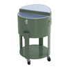 60 Quart Rolling Ice Chest Cooler Cart, Portable Patio Party Bar - Sunjoy