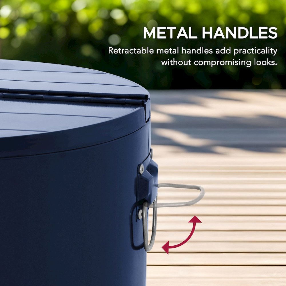 60 Quart Rolling Ice Chest Cooler Cart, Portable Patio Party Bar - Sunjoy