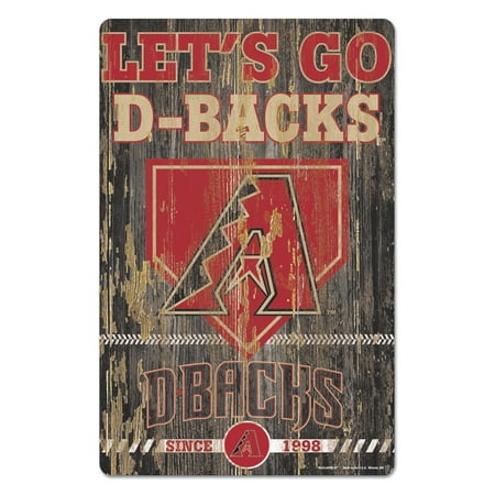 Arizona Diamondbacks Sign 11x17 Wood Slogan Design - WinCraft
