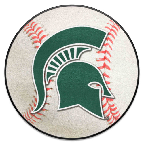Fanmats - Michigan State University Baseball Mat 27'' diameter