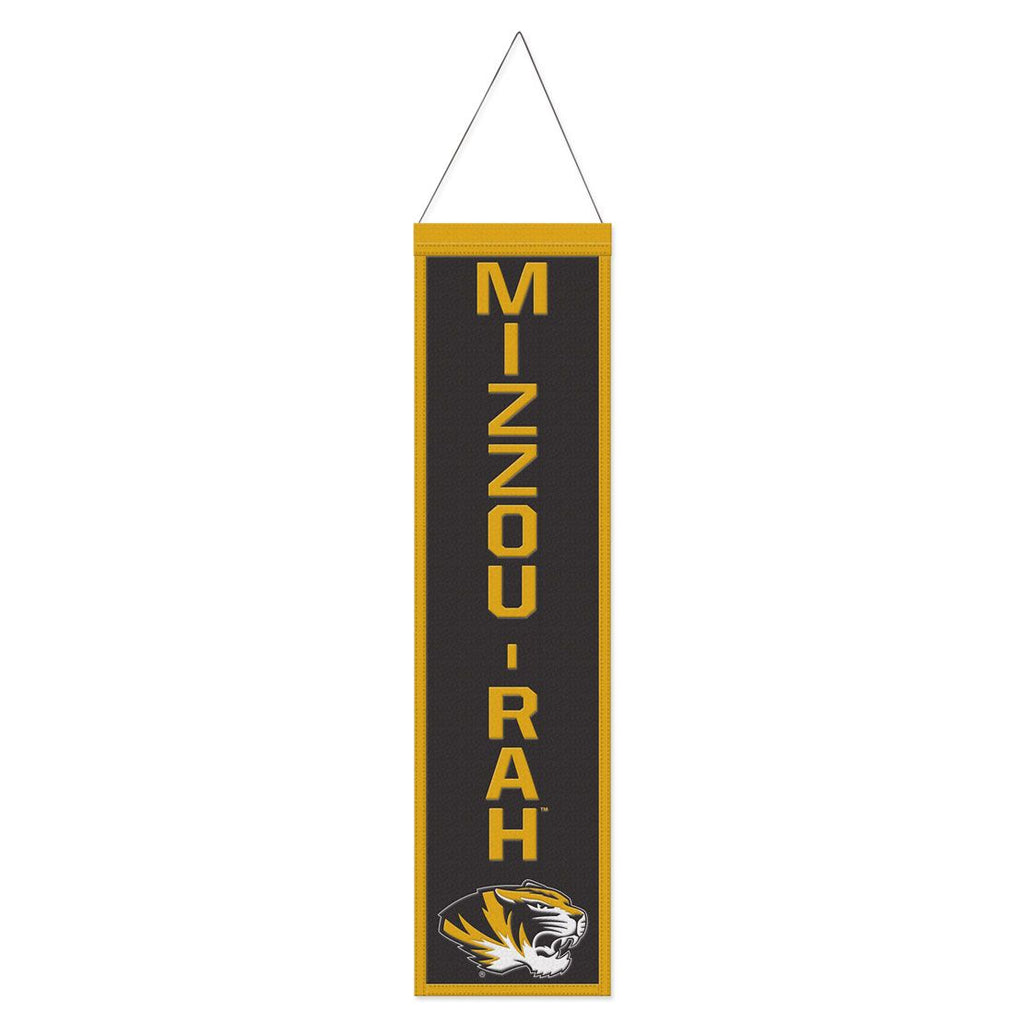 Missouri Tigers Banner Wool 8x32 Heritage Slogan Design - WinCraft