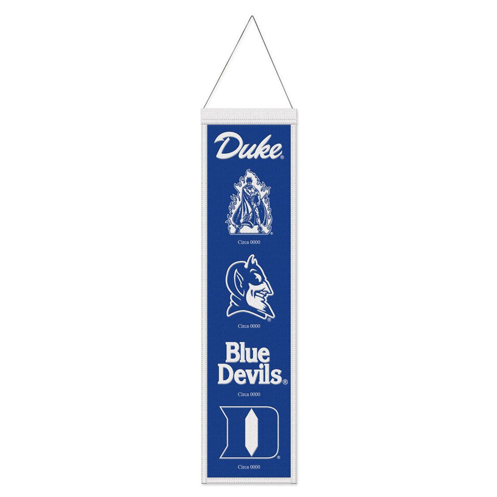 Duke Blue Devils Banner Wool 8x32 Heritage Evolution Design - Wincraft Fanatics