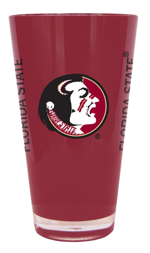 Florida State Seminoles Glass 20oz Pint Plastic Insulated CO - BOELTER