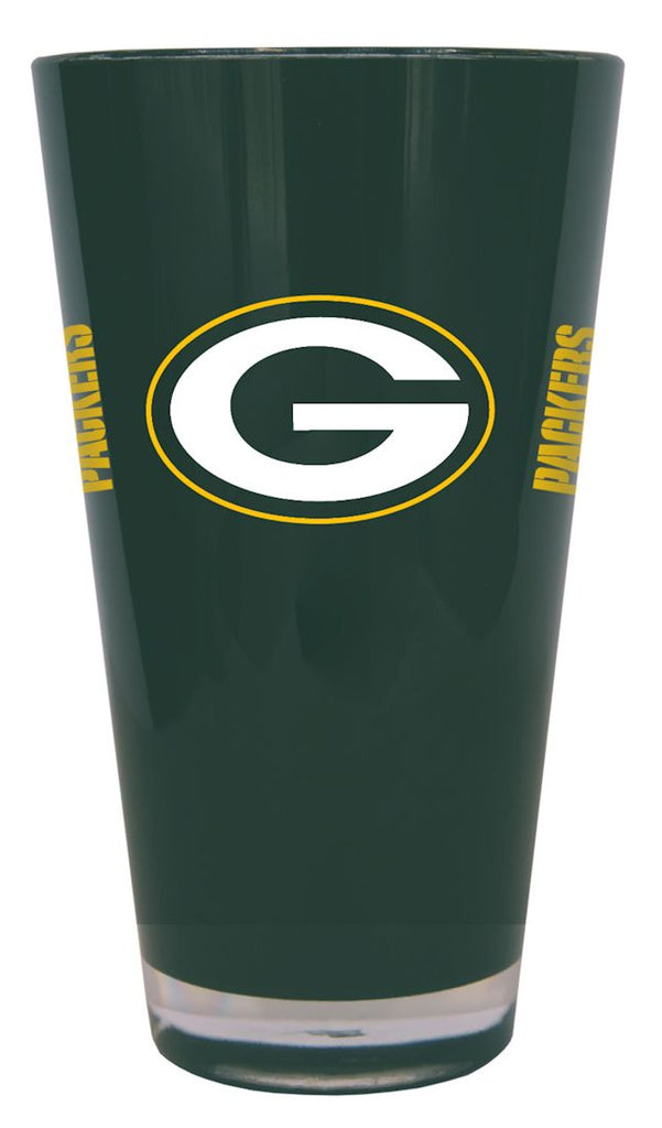 Green Bay Packers Glass 20oz Pint Plastic Insulated CO - BOELTER