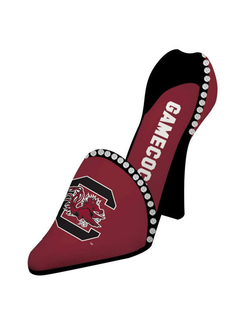South Carolina Gamecocks Wine Bottle Holder Decorative Shoe - EVERGREEN