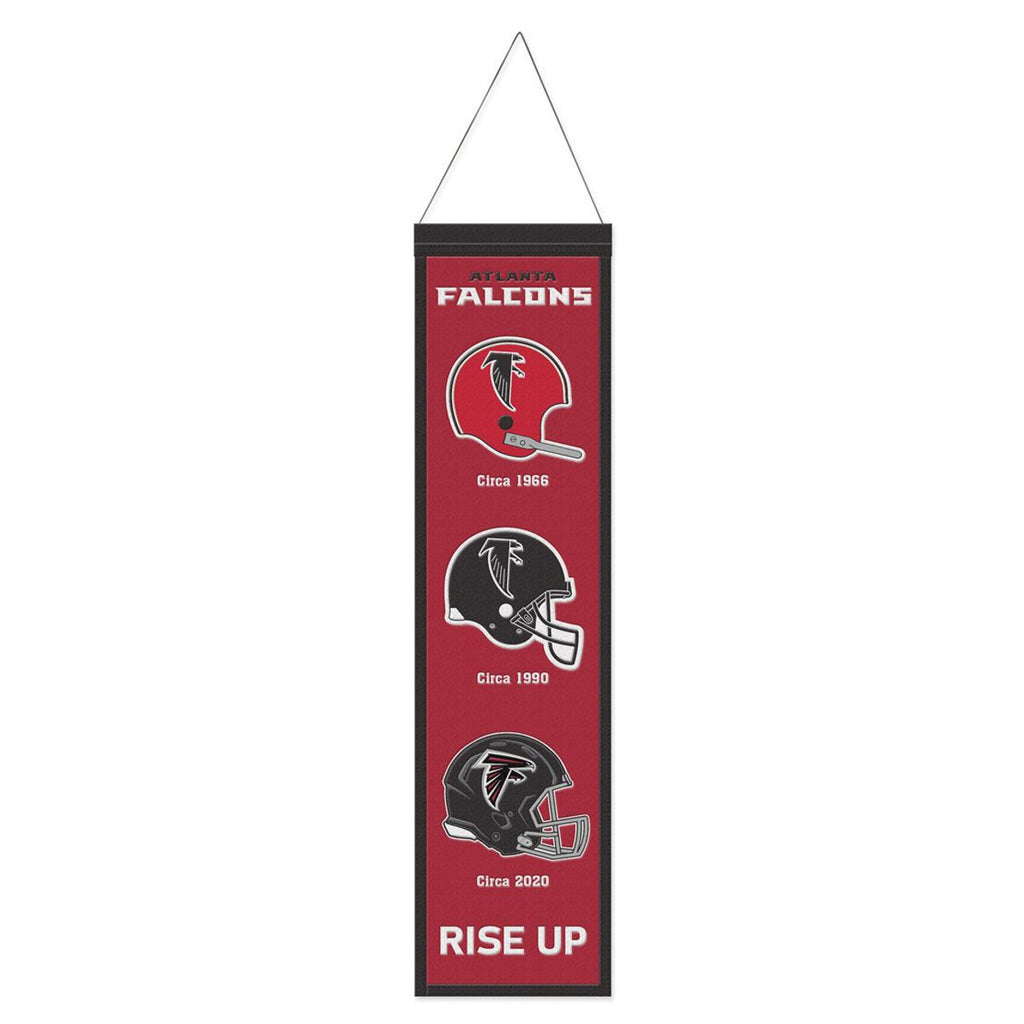 Atlanta Falcons Banner Wool 8x32 Heritage Evolution Design - Wincraft Fanatics