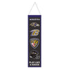 Baltimore Ravens Banner Wool 8x32 Heritage Evolution Design - Wincraft Fanatics