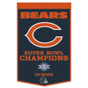 Chicago Bears Banner Wool 24x38 Dynasty Champ Design - Wincraft Fanatics