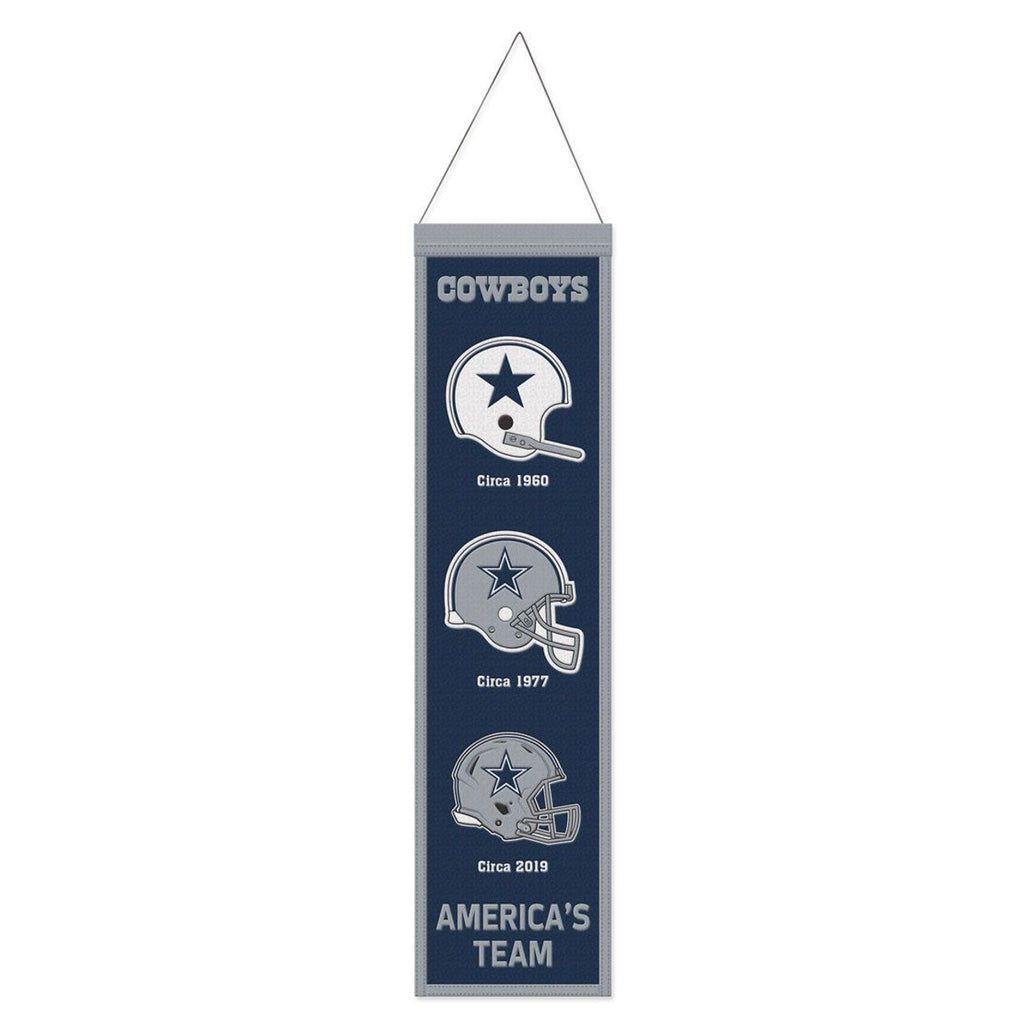 Dallas Cowboys Banner Wool 8x32 Heritage Evolution Design - Wincraft Fanatics