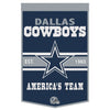 Dallas Cowboys Banner Wool 24x38 Dynasty Slogan Design - Special Order - WinCraft