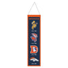 Denver Broncos Banner Wool 8x32 Heritage Evolution Design - Wincraft Fanatics