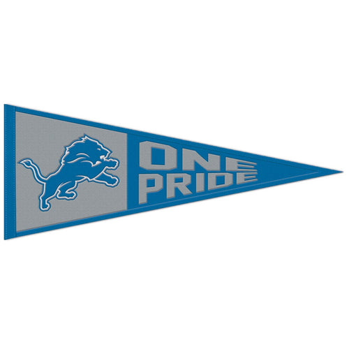 Detroit Lions Pennant Wool 13x32 Slogan - Special Order - WinCraft