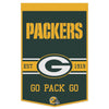 Green Bay Packers Banner Wool 24x38 Dynasty Slogan Design - Special Order - WinCraft