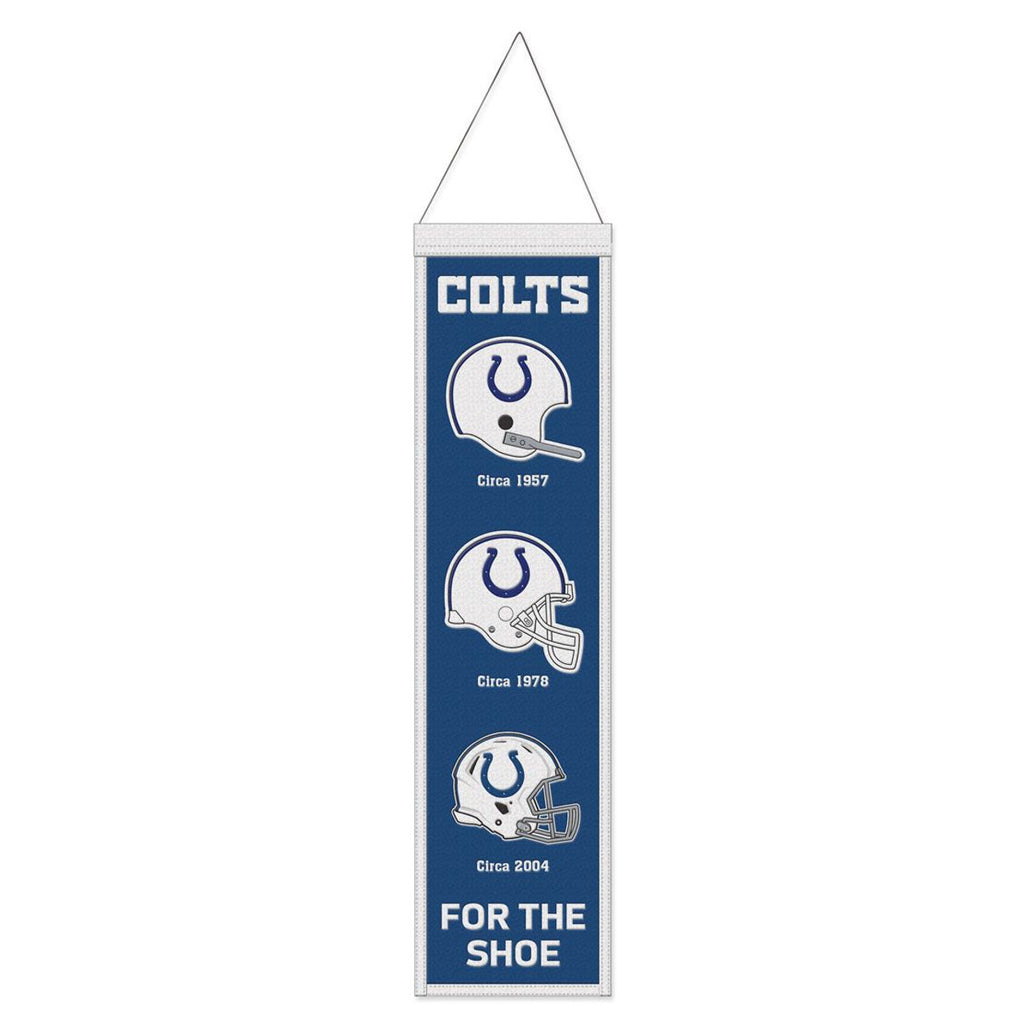 Indianapolis Colts Banner Wool 8x32 Heritage Evolution Design - Wincraft Fanatics
