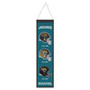 Jacksonville Jaguars Banner Wool 8x32 Heritage Evolution Design - Wincraft Fanatics