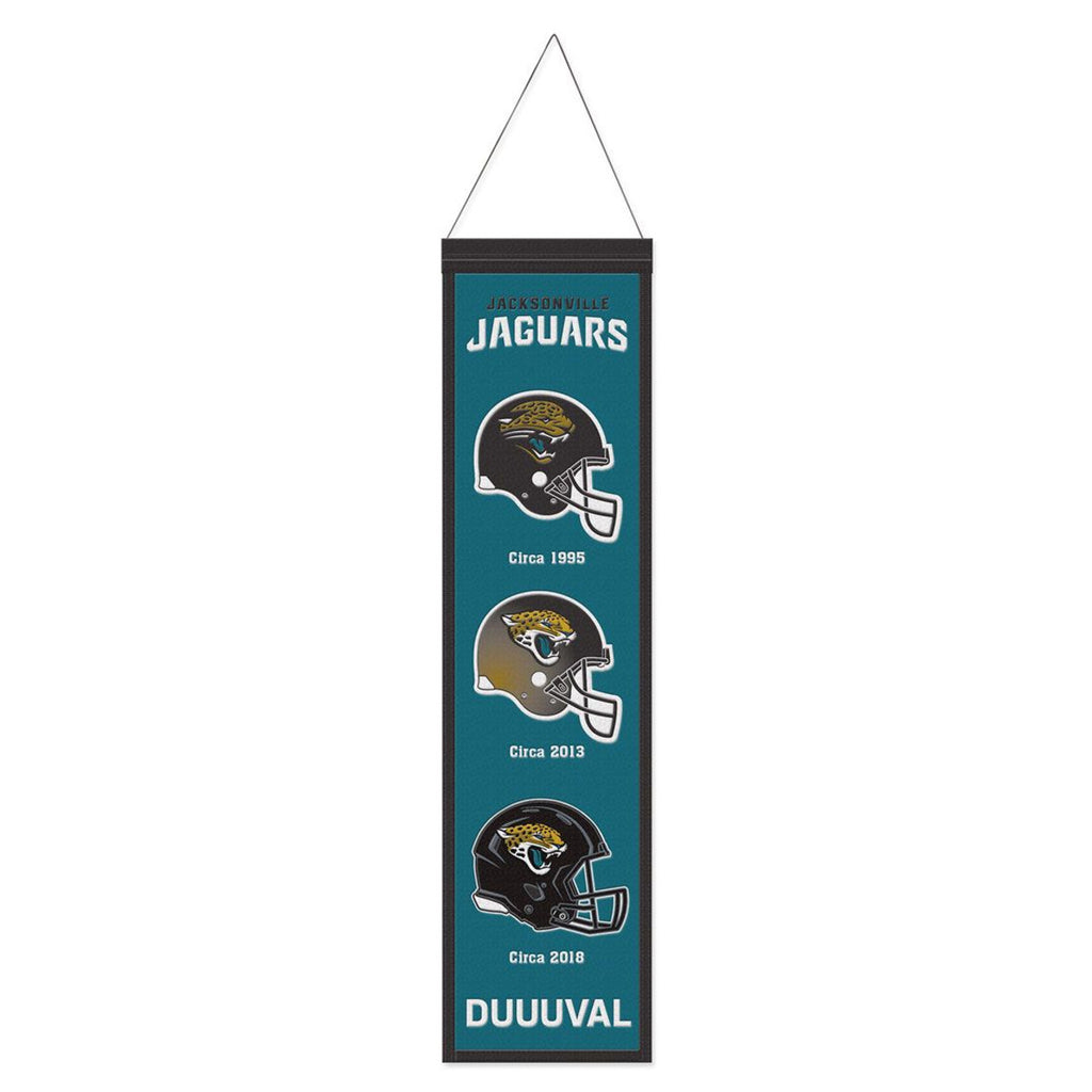 Jacksonville Jaguars Banner Wool 8x32 Heritage Evolution Design - Wincraft Fanatics