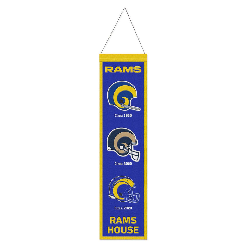 Los Angeles Rams Banner Wool 8x32 Heritage Evolution Design - Wincraft Fanatics